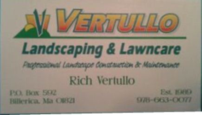 Rich Vertullo Landscaping &amp; Lawncare Logo