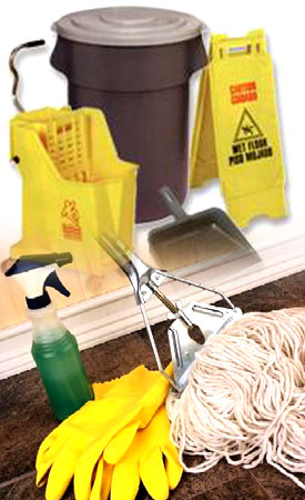 Leach Janitorial Service Logo