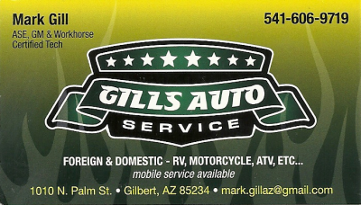 Gill's Auto Service Logo