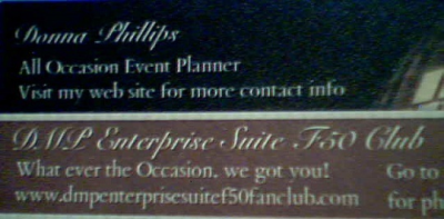 DMP Enterprise suite F50  Club, All Occasion Event Planner &amp; All Entertainer Logo