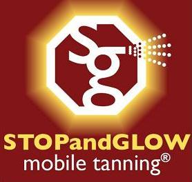 STOP and GLOW Mobile Spray Tanning Logo