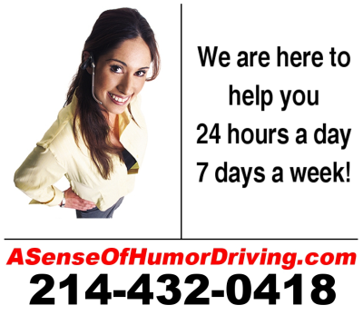 A Sense Of Humor Defensive Driving Logo