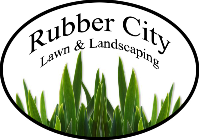 Rubber City Lawn and Landscaping Logo