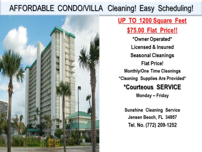 Sunshine Cleaning Service Logo