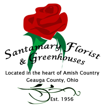 Santamary Florist and Greenhouses Logo