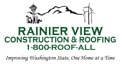 Rainier View Construction &amp; Roofing Logo