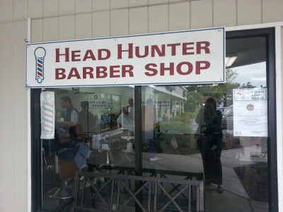Headhunter Barber Shop Logo