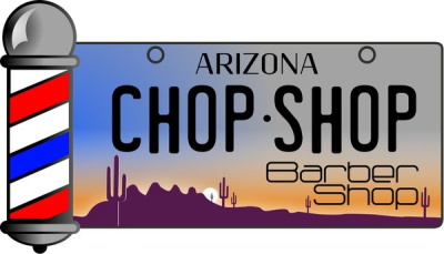 Arizona Chop Shop Barber Shop Logo
