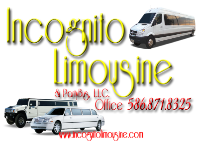 Incognito Limousine And Party Bus Logo