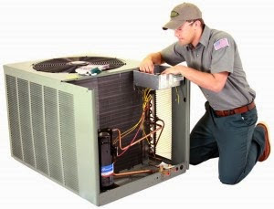 Overall Plumbing Heating and Cooling Logo