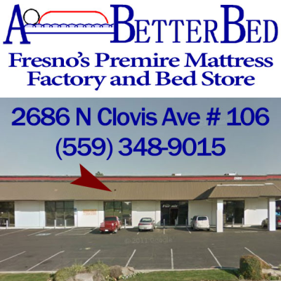 A Better Bed: Fresno Mattress Factory and Bed Store Logo