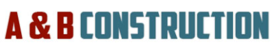 A &amp; B Construction Logo