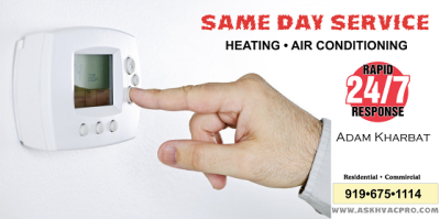 Same Day Service Heating &amp; Air Logo