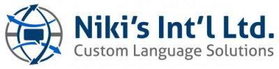 Niki's Int'l Ltd. Logo