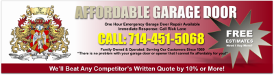 Affordable Garage Door & Opener Repair Image