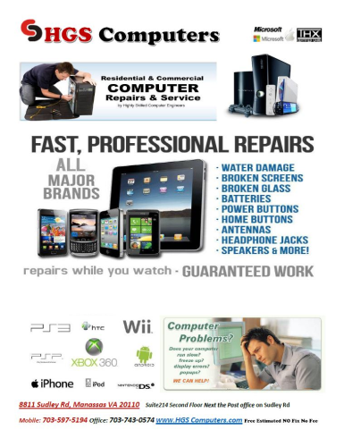 HGS Computers LLC Logo