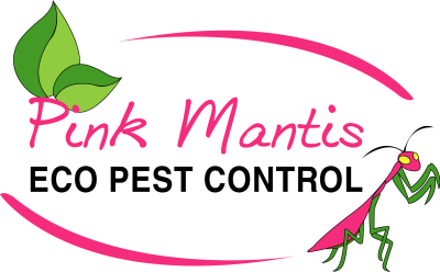 Pink Mantis Eco Pest Control Logo