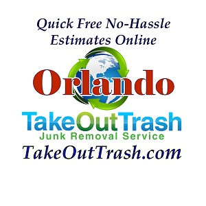Take Out Trash Junk Removal Service Logo