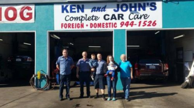 Ken &amp; Johns Complete Car Care Logo