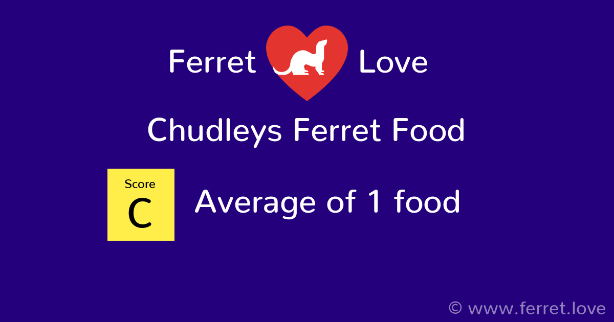 chudleys ferret food