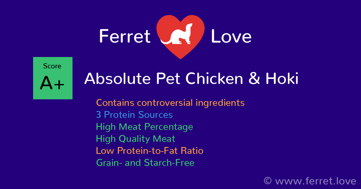 Absolute Chicken Absolute Pet Chicken & Hoki - Air-Dried Raw Food