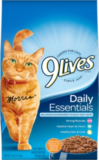 9 Lives Daily Essentials Dry Cat Food Kibble for ferrets