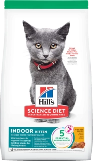 Hill's Science Diet Kitten Indoor Chicken Recipe Kibble for ferrets