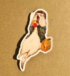 A holiday in the life of ferret cafe owner STICKER