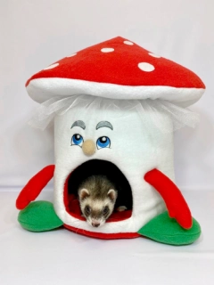 Cave bed mushroom pet bed amanita