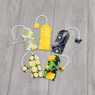 Catnip Tea Bag, Reusable Catnip Tea Bag, Tea Bags for Cats - Lemons