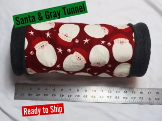 Santa Clause Small Animal Tunnel - READY TO SHIP