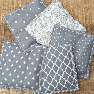 Oatmeal Bath Bag - Gray Bundle