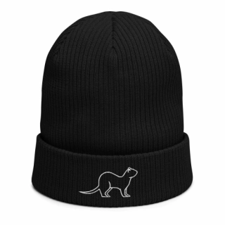 Organic Ribbed Ferret Beanie