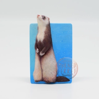 MAKE TO ORDER | Ferret sculpture | Ferret 3D portrait | Custom pet portrait