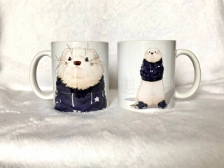 sterlling silver cool ferret mugcup