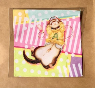 Ferret and music handkerchief