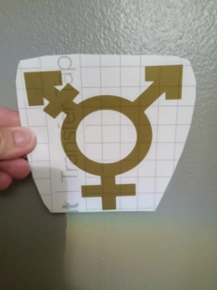 Transgender decal sticker trans permanent vinyl sticker