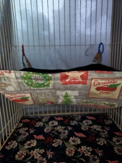 Cute Christmas Print Ferret Reg. Basket Ferret Bedding Ferret Hammock