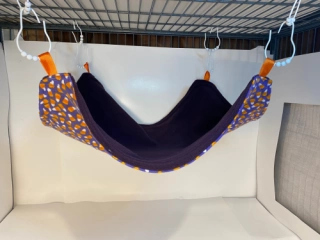 CANDY CORN 18"x16" Flat Hammock  for ferrets, guinea pigs, rats, hedgehogs, sugar gliders, chinchillas