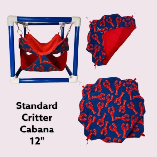 STANDARD (12") LOBSTERS Critter Cabana for ferrets, guinea pigs, hedgehogs, rats, sugar gliders, chinchillas, small animals