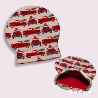 STANDARD Red Trucks Nugget Napper for ferrets, rats, guinea pigs, chinchillas, small animals