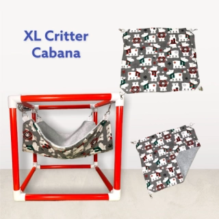 XL (14") Polar Bears Critter Cabana for ferrets, guinea pigs, hedgehogs, rats, sugar gliders, chinchillas, small animals