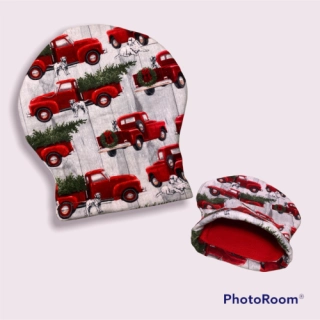 STANDARD Christmas Trucks and Dogs Nugget Napper for ferrets, rats, guinea pigs, chinchillas, small animals