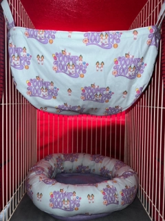 Willy Wonka Oompa Loompa Ferret cage set jumbo basket and bed. Ferret Bedding Ferret Hammock