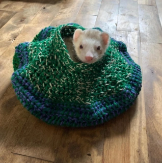 Crochet Cave for Small Pets // Suitable for Ferrets & Smaller Pets