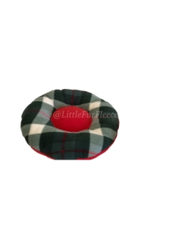 Ready to ship small round Holiday inspired Pet Bed for guinea pigs, ferrets, rabbits, rats, chinchillas, and other small animals.