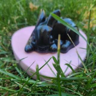 Indoor bunny memorial statue. It is customizable