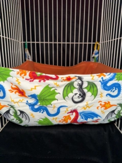 Dragon Print Jumbo Ferret Basket Hammock