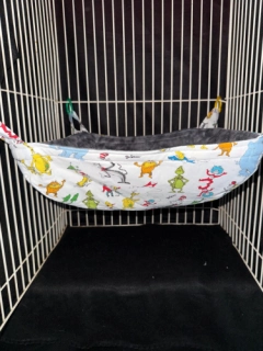 Dr. Seuss Print Ferret Reg. Basket. Ferret Bedding Ferret Hammock