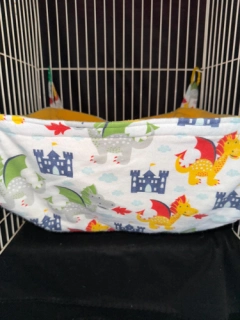 Dragons and Castles Jumbo Ferret Basket Hammock
